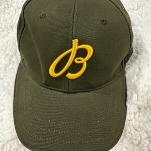 Breitling Olive Cap with Yellow Embroidery